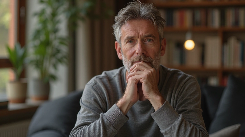 Student zit na te denken, met hand op kin, reflecterend over geleerde stof en eigen leerproces