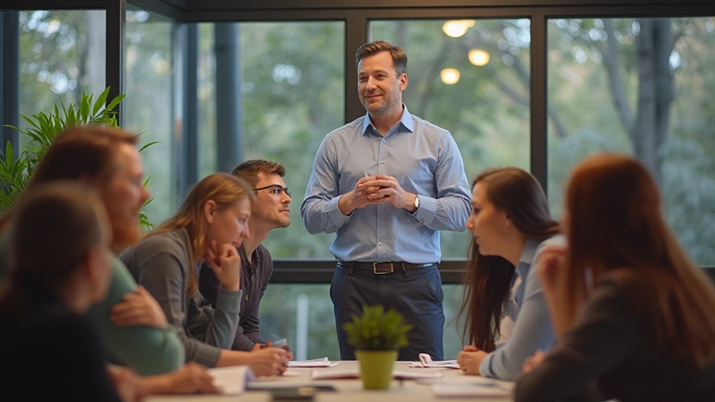 Trainingssessie met professionele deelnemers